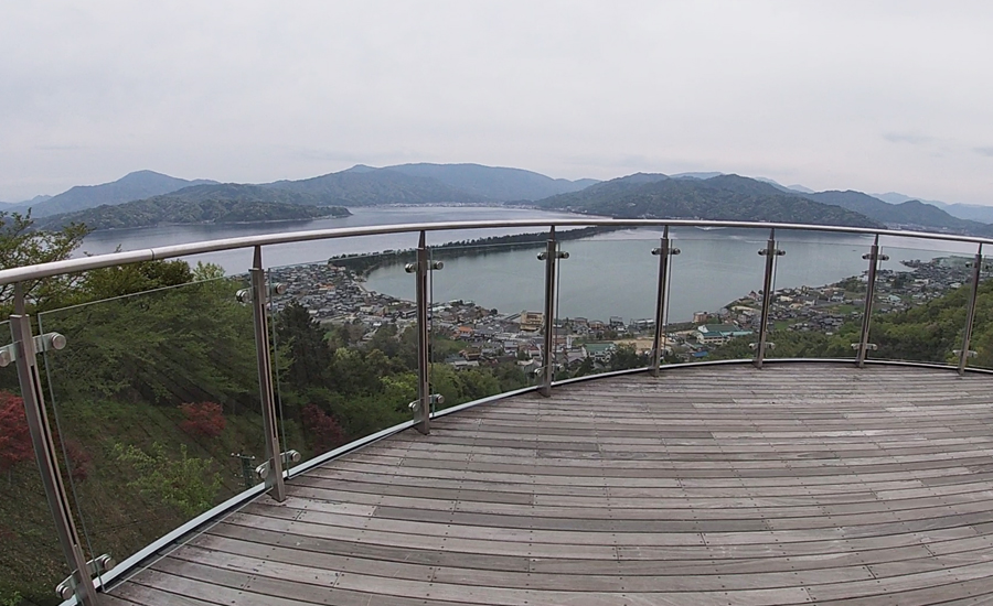 笠松公園のスカイデッキから一望できる天橋立は絶景でした