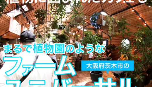 まるで植物園のような大阪茨木市にあるファームユニバーサル(FARM UNIVERSAL)。カフェや動物とのふれあいも。