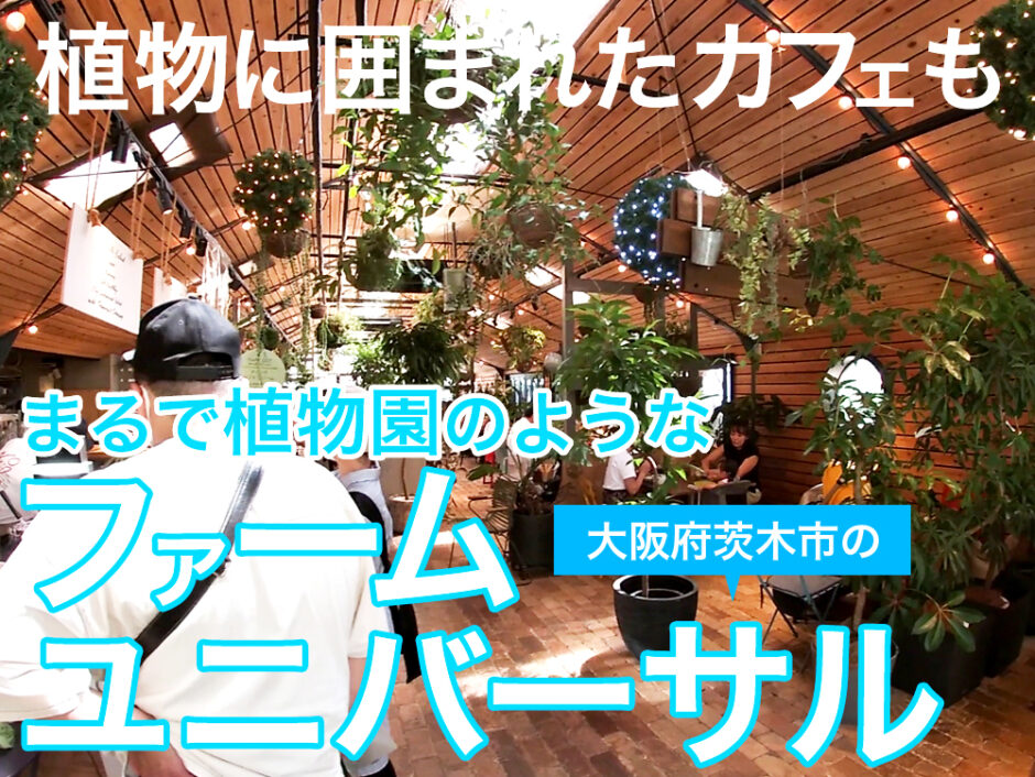 まるで植物園のような大阪茨木市にあるファームユニバーサル(FARM-UNIVERSAL)