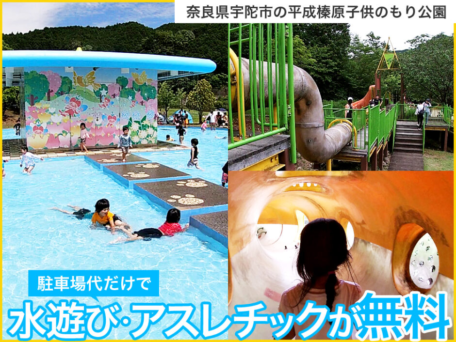 無料で水遊びやアスレチックが楽しめる奈良県宇陀市の「平成榛原子供のもり公園」