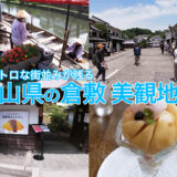 レトロな街並みが残る岡山県の倉敷美観地区を幼児と観光。デニムストリートや川舟流し、立ち寄ったランチや岡山の桃を使ったパフェをご紹介します。