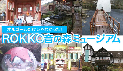 兵庫県六甲山にあるROKKO森の音ミュージアム。オルゴールの博物館ですが、ツリーハウスやドーム型グランピングテント、キッズパークもある施設。